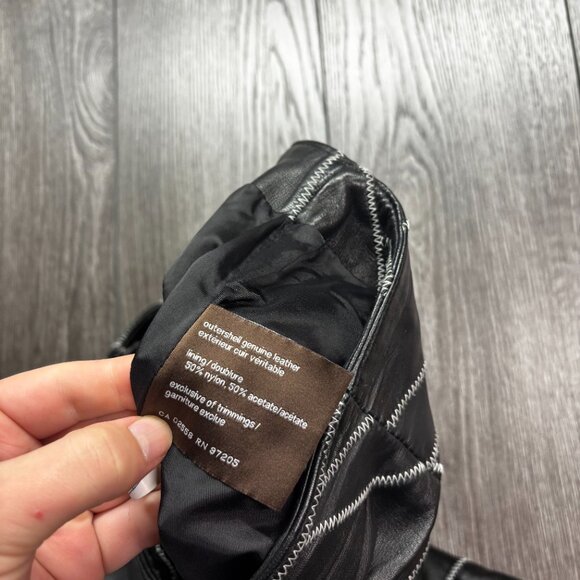 Danier Genuine Leather Blank Skirt Mid 12 Vintage Y2k 34 x 23 Halloween - Picture 5 of 10